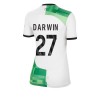 Camiseta de fútbol Liverpool Darwin 27 Segunda Equipación 23-24 - Mujer